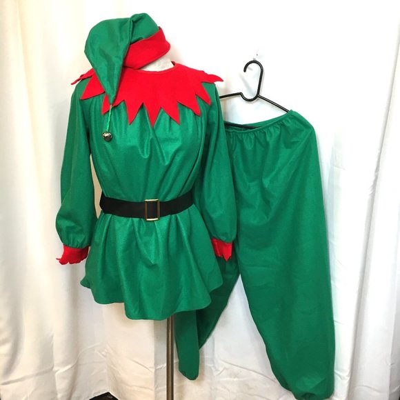 Christmas Elf 5 pc Halco #1192 Med NWT NOS - Picture 3 of 8